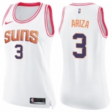 Women's Nike Phoenix Suns #3 Trevor Ariza Swingman White Pink Fashion NBA Jersey