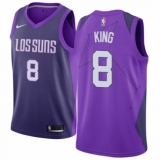 Women's Nike Phoenix Suns #8 George King Swingman Purple NBA Jersey - City Edition