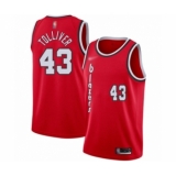 Men's Portland Trail Blazers #43 Anthony Tolliver Authentic Red Hardwood Classics Basketball Jersey