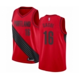 Men's Portland Trail Blazers #16 Pau Gasol Authentic Red Basketball Jersey Statement Edition