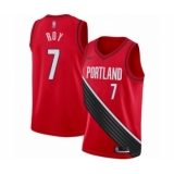 Men's Portland Trail Blazers #7 Brandon Roy Authentic Red Finished Basketball Jersey - Statement Edition
