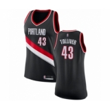 Women's Portland Trail Blazers #43 Anthony Tolliver Swingman Black Basketball Jersey - Icon Edition