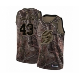 Youth Portland Trail Blazers #43 Anthony Tolliver Swingman Camo Realtree Collection Basketball Jersey