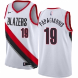 Women's Nike Portland Trail Blazers #19 Georgios Papagiannis Swingman White NBA Jersey - Association Edition