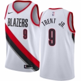 Men's Nike Portland Trail Blazers #9 Gary Trent Jr. Swingman White NBA Jersey - Association Edition