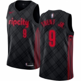 Men's Nike Portland Trail Blazers #9 Gary Trent Jr. Authentic Black NBA Jersey - City Edition