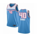Women's Sacramento Kings #40 Harrison Barnes Swingman Blue Basketball Jersey - 2018-19 City Edition