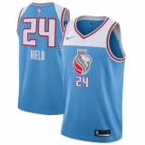 Men's Nike Sacramento Kings #24 Buddy Hield Authentic Blue NBA Jersey - City Edition