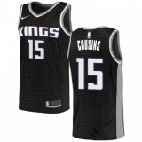 Youth Nike Sacramento Kings #15 DeMarcus Cousins Authentic Black NBA Jersey Statement Edition