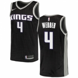 Men's Nike Sacramento Kings #4 Chris Webber Authentic Black NBA Jersey Statement Edition