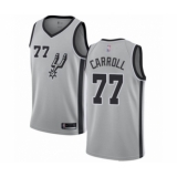 Women's San Antonio Spurs #77 DeMarre Carroll Swingman Silver Basketball Jersey Statement Edition