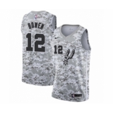 Men's San Antonio Spurs #12 Bruce Bowen White Swingman Jersey - Earned Edition