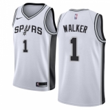 Youth Nike San Antonio Spurs #1 Lonnie Walker Swingman White NBA Jersey - Association Edition