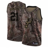 Youth Nike San Antonio Spurs #21 Tim Duncan Swingman Camo Realtree Collection NBA Jersey