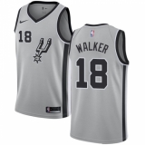 Youth Nike San Antonio Spurs #18 Lonnie Walker Swingman Silver NBA Jersey Statement Edition