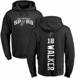 NBA Nike San Antonio Spurs #18 Lonnie Walker Black Backer Pullover Hoodie