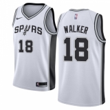 Men's Nike San Antonio Spurs #18 Lonnie Walker Swingman White NBA Jersey - Association Edition