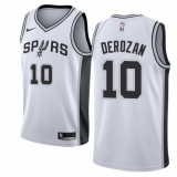 Men's Nike San Antonio Spurs #10 DeMar DeRozan Swingman White NBA Jersey - Association Edition