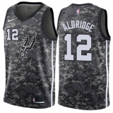 Men's Nike San Antonio Spurs #12 LaMarcus Aldridge Authentic Camo NBA Jersey - City Edition