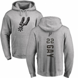 NBA Nike San Antonio Spurs #22 Rudy Gay Ash Backer Pullover Hoodie