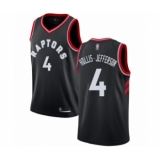 Men's Toronto Raptors #4 Rondae Hollis-Jefferson Authentic Black Basketball Jersey Statement Edition