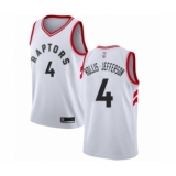 Youth Toronto Raptors #4 Rondae Hollis-Jefferson Swingman White Basketball Jersey - Association Edition