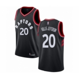 Men's Toronto Raptors #20 Rondae Hollis-Jefferson Authentic Black Basketball Jersey Statement Edition