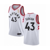 Youth Toronto Raptors #43 Pascal Siakam Swingman White 2019 Basketball Finals Champions Jersey - Association Edition