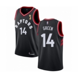 Youth Toronto Raptors #14 Danny Green Swingman Black 2019 Basketball Finals Champions Jersey Statement Edition