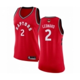 Women's Toronto Raptors #2 Kawhi Leonard Swingman Red 2019 Basketball Finals Bound Jersey - Icon Edition