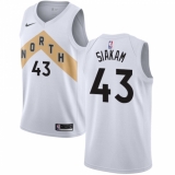 Youth Nike Toronto Raptors #43 Pascal Siakam Swingman White NBA Jersey - City Edition