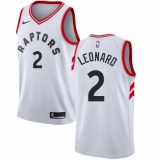 Youth Nike Toronto Raptors #2 Kawhi Leonard Swingman White NBA Jersey - Association Edition