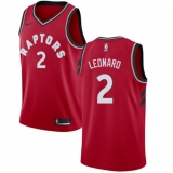 Youth Nike Toronto Raptors #2 Kawhi Leonard Swingman Red NBA Jersey - Icon Edition