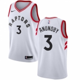Youth Nike Toronto Raptors #3 OG Anunoby Authentic White NBA Jersey - Association Edition