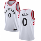 Men's Nike Toronto Raptors #0 C.J. Miles Swingman White NBA Jersey - Association Edition