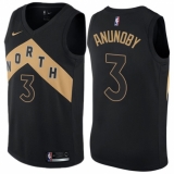 Women's Nike Toronto Raptors #3 OG Anunoby Swingman Black NBA Jersey - City Edition