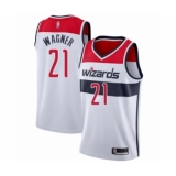 Men's Washington Wizards #21 Moritz Wagner Authentic White Basketball Jersey - Association Edition