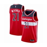 Men's Washington Wizards #21 Moritz Wagner Authentic Red Basketball Jersey - Icon Edition