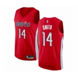 Men's Washington Wizards #14 Ish Smith Red Swingman Jersey - Earned Edition