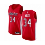 Women's Washington Wizards #34 C.J. Miles Red Swingman Jersey - Earned Edition