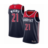 Youth Washington Wizards #21 Moritz Wagner Swingman Navy Blue Finished Basketball Jersey - Statement Edition