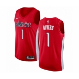 Women's Nike Washington Wizards #1 Austin Rivers Red Swingman Jersey - Earned Edition