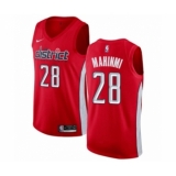 Men's Nike Washington Wizards #28 Ian Mahinmi Red Swingman Jersey - Earned Edition