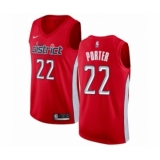 Men's Nike Washington Wizards #22 Otto Porter Red Swingman Jersey - Earned Edition