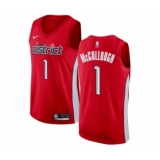 Men's Nike Washington Wizards #1 Chris McCullough Red Swingman Jersey - Earned Edition