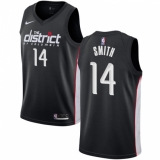Men's Nike Washington Wizards #14 Jason Smith Swingman Black NBA Jersey - City Edition
