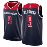 Men's Nike Washington Wizards #9 Ramon Sessions Swingman Navy Blue NBA Jersey Statement Edition