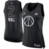 Women's Nike Jordan Washington Wizards #2 John Wall Swingman Black 2018 All-Star Game NBA Jersey