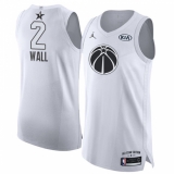 Men's Nike Jordan Washington Wizards #2 John Wall Authentic White 2018 All-Star Game NBA Jersey