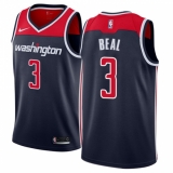 Men's Nike Washington Wizards #3 Bradley Beal Authentic Navy Blue NBA Jersey Statement Edition